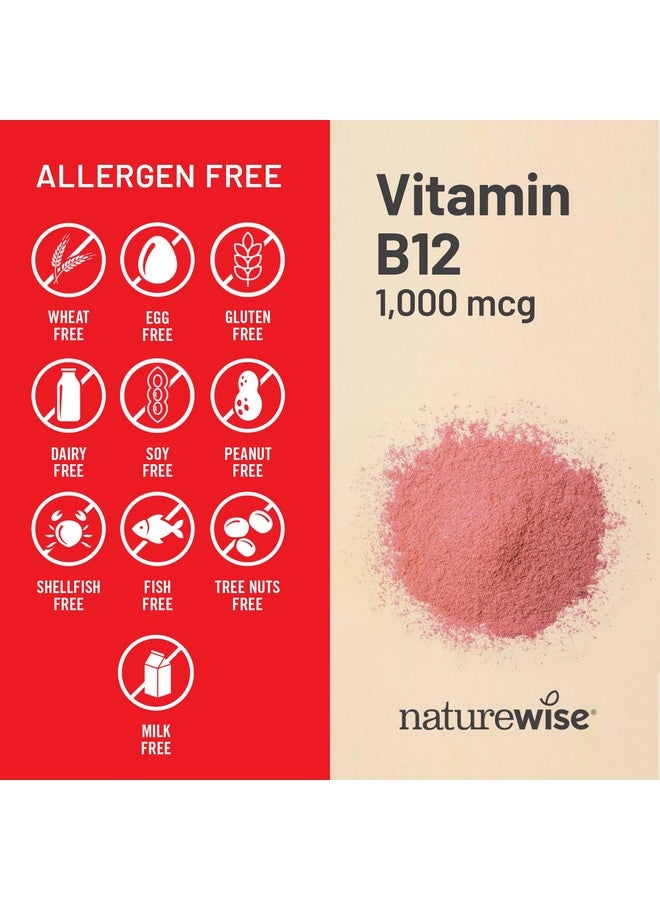 NatureWise Vitamin B12 1000 mcg - Dietary Supplement for Supporting Energy Metabolism, Mental Clarity, Nervous System Health - Easy-to-Swallow, Soy & Gluten-Free, Non-GMO - 60 Softgels[60-Day Supply] - Image 5