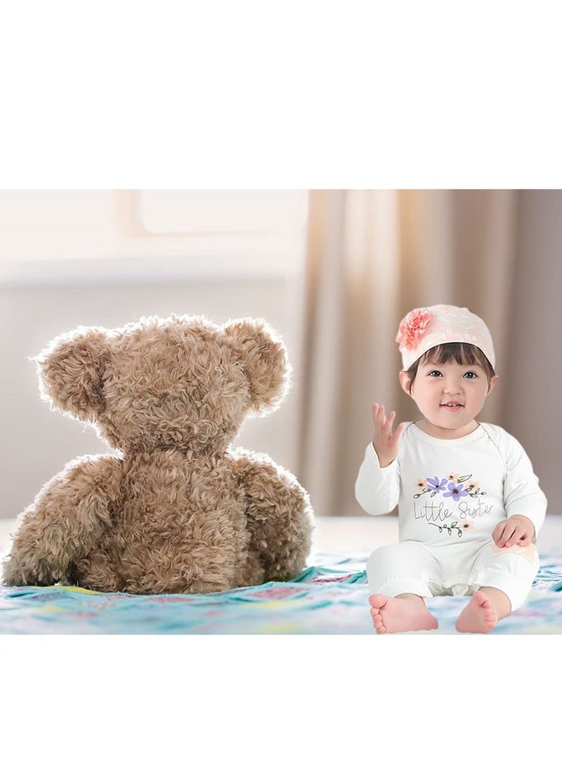 Adorable Newborn Baby Girl Floral Outfit Set, Romper Bodysuit with Matching Hat, Perfect for 6-9 Months - Image 2