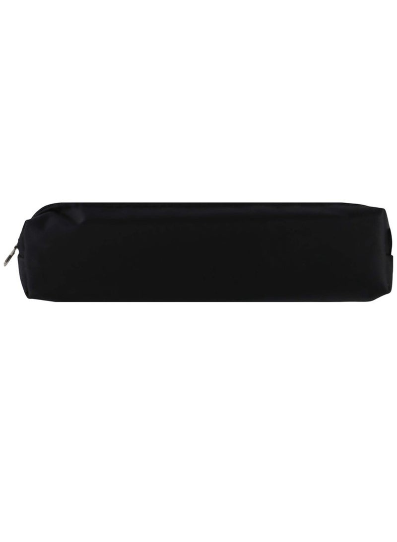Pencil Pouch Black With Zipper Closure