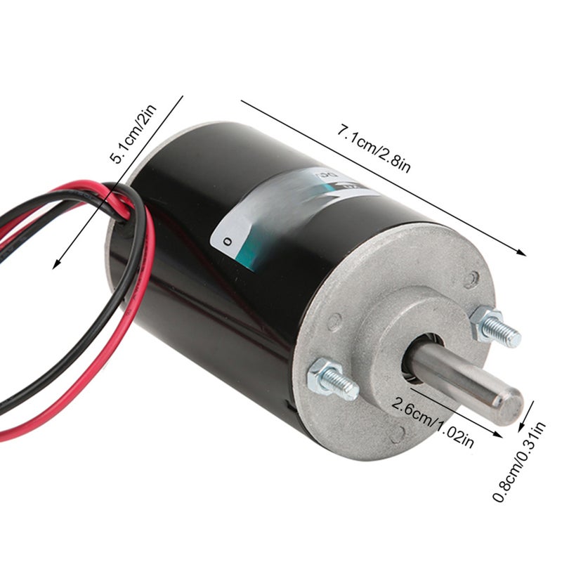 XD‑3420 30W Permanent Magnet DC Motor High Speed CW/CCW(12V 3500RPM) - Image 5