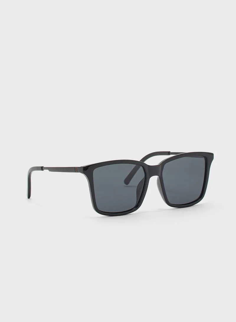 Seventy Five Polarized Casual Wayfarer Sunglasses