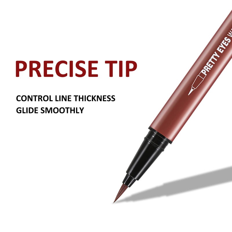 Boobeen Liquid Eyeliner Pen, Matte Eye Liner with Precision Tip, Long Lasting Eyeliner Pencil for Bold Eye Makeup, Glides on Smoothly - Image 2