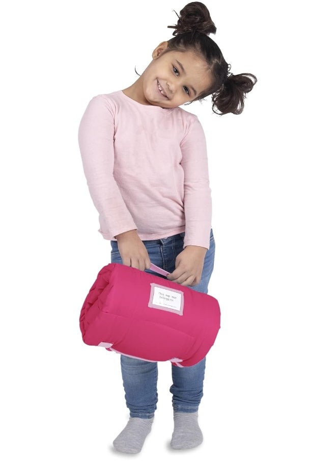 Peppa Pig - Peppa Pig I'm Just So Happy Toddler Nap-Mat - Includes Pillow and Fleece Blanket – Great for Girls or Boys Napping during Daycare or Preschool - Fits Toddlers - Image 1