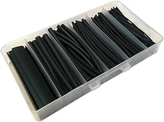 Electriduct Electriduct 170 PCS Heat Shrink Tubing Kit 2:1 Ratio - 4" Length Assorted Sizes Range: 1/16" to 3/8" (Black) Electrical  - Image 1