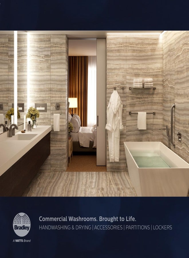 Bradley Standard Series Single Robe Hook for Commercial Restroom, Surface-Mounted, Concealed Mounting, Vandal-Resistant Escutcheon, Stainless Steel, Satin Finish, 9114 - Image 2