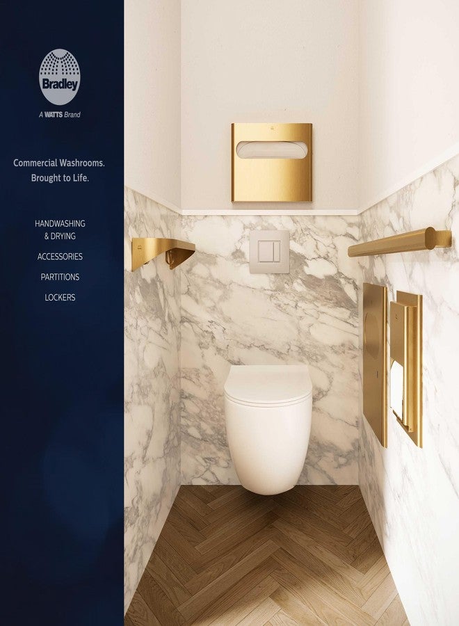 Bradley Standard Series Single Robe Hook for Commercial Restroom, Surface-Mounted, Concealed Mounting, Vandal-Resistant Escutcheon, Stainless Steel, Satin Finish, 9114 - Image 3