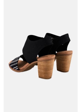 TOMS Women Majorca Cutout Zipper Closure Sandals, Black  - Image 2
