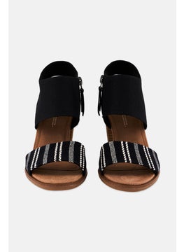 TOMS Women Majorca Cutout Zipper Closure Sandals, Black  - Image 3