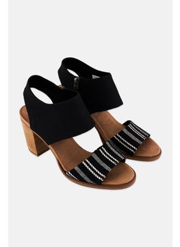 TOMS Women Majorca Cutout Zipper Closure Sandals, Black  - Image 1