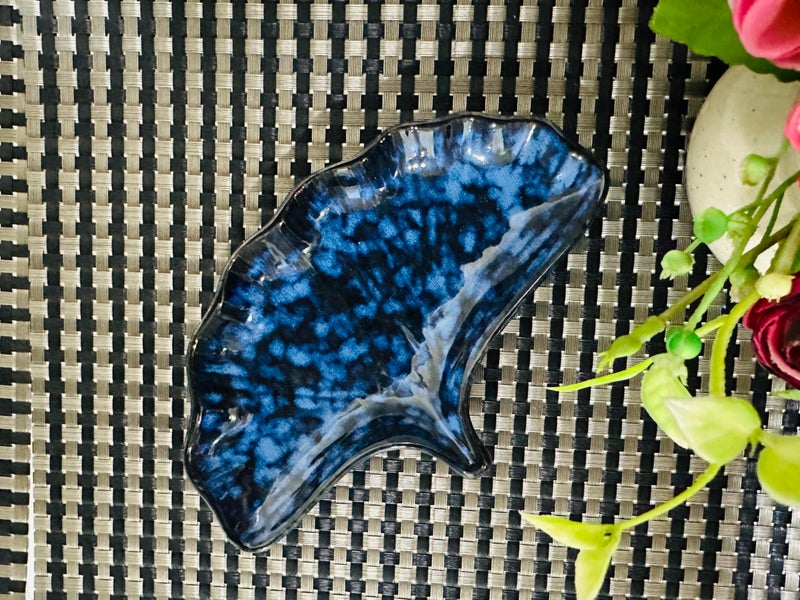 ALTAICA Ceramic Serving Platter Plate Tray Shell Shape for Snacks, Starter, Salad, Pasta Tray, Heavy Quality Ceramic Serving Platters Perfect for Modern Kitchen- Blue - Image 5