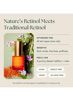 RANAVAT BOTANICS Ranavat Brightening Retinol Eye Crème Anti Aging Eye Cream And Dark Circle Corrector To Help Target Fine Lines Enriched With Microencapsulated Retinol Bakuchi Seed & Saffron (0.5 Oz)  - Image 2