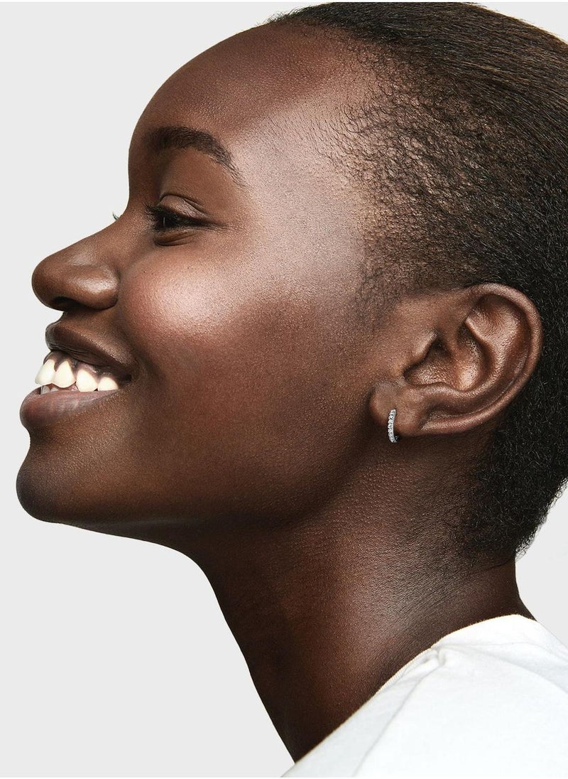 PANDORA Sparkling Huggie Hoop Earrings - Image 3