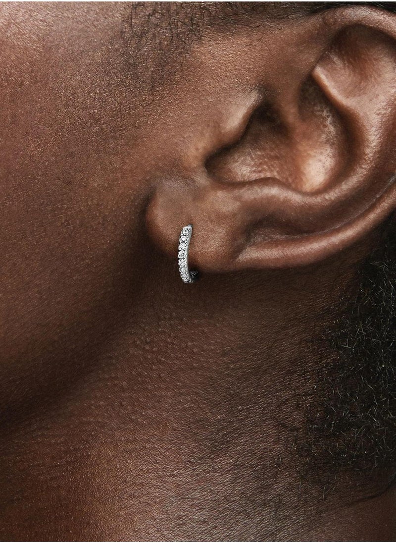 PANDORA Sparkling Huggie Hoop Earrings - Image 2