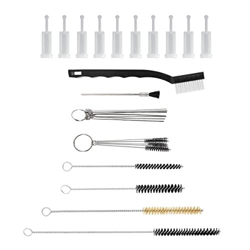 YXCCSE 27 Pcs Spray Gun Cleaning Kit with Spray Gun Filter, Paint Gun Cleaning Kit Spray Gun Cleaning Brush,Nylon Brushe, Mini Brushes & Needles, Metal Tube Cleaning Brush,Fit HVLP Gravity,Air Tool - Image 1