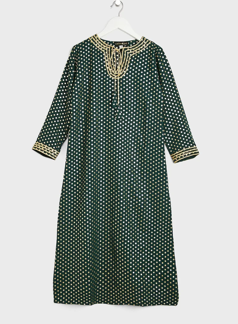 Little Golden Apple Kids  Polka Dot Jalabiya