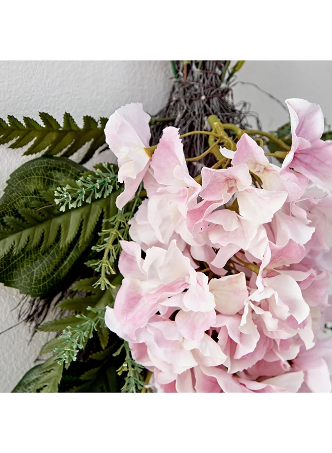 Home Box Fleur Hydrangea Blush Wall Decor 20 x 8 x 38 cm