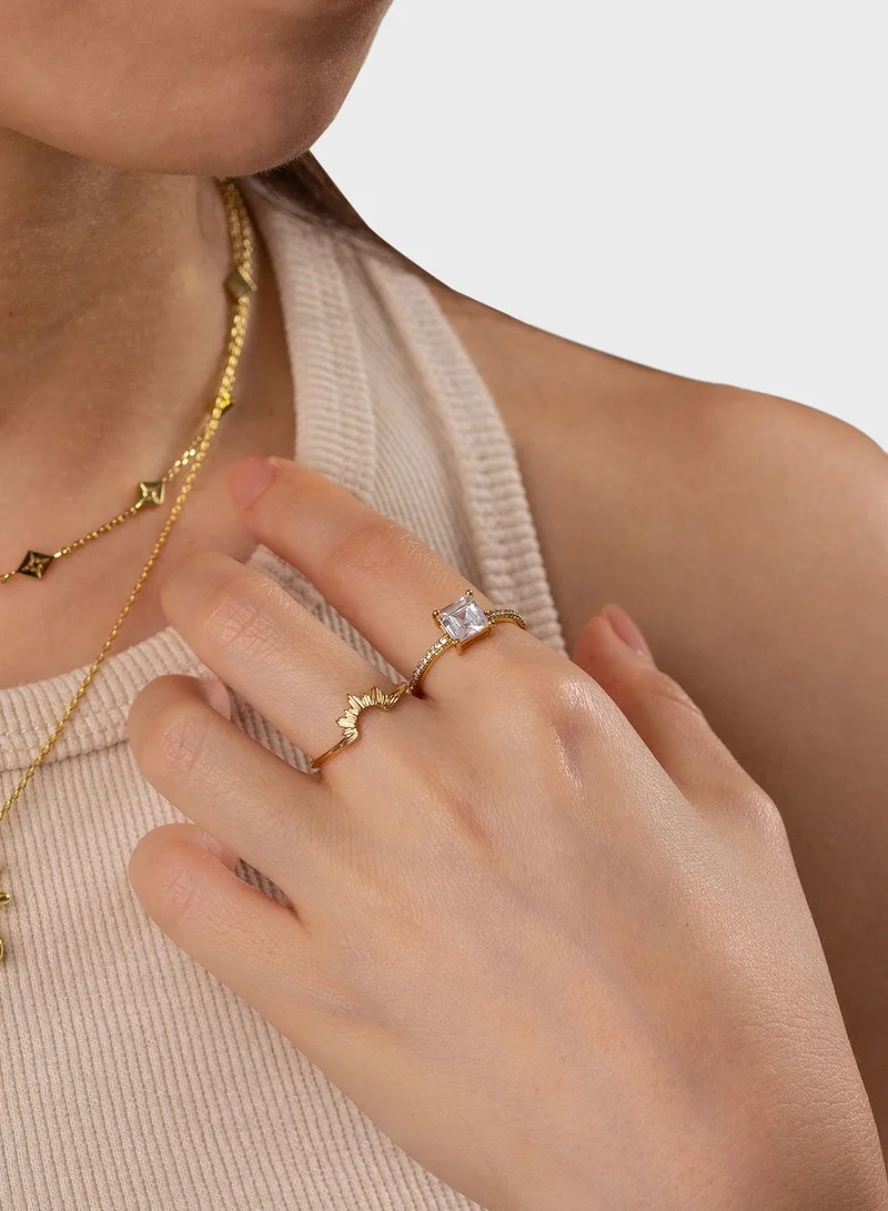 Wanderlust + co Princess Gold Ring