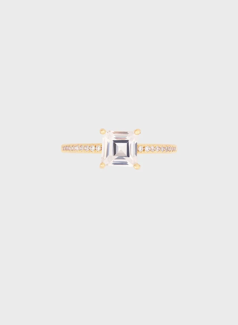 Wanderlust + co Princess Gold Ring