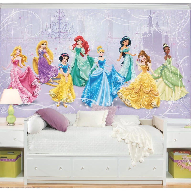 Disney RoomMates JL1280M Disney Princess Royal Debut Water Activated Removable Wall Mural, 10.5 ft x 6 ft - Image 2