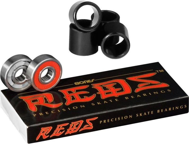 Reds Precision Skate Bearings (8 Pack w/ 4 Spacers)