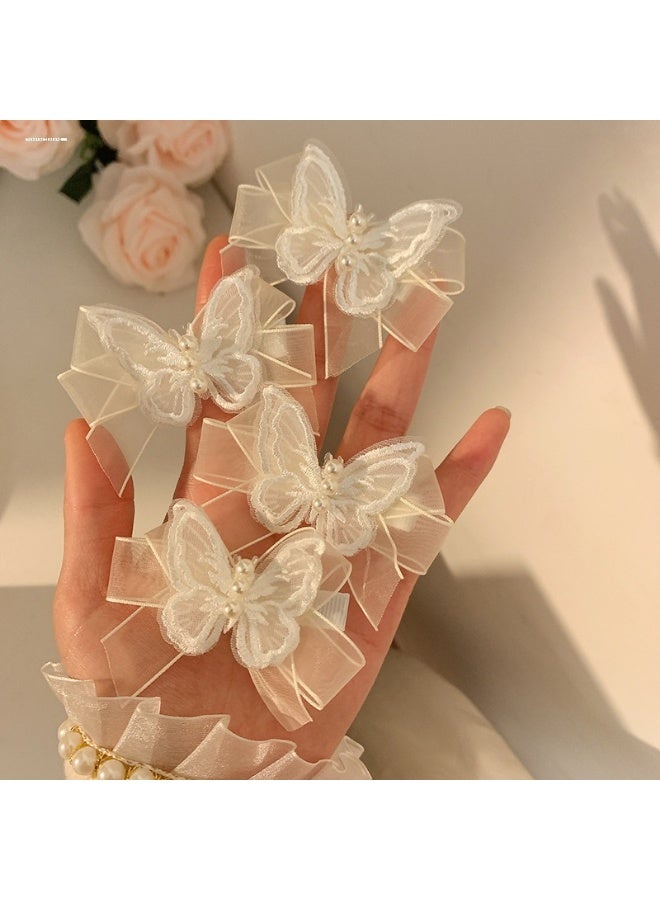4 Pcs Elegant Butterfly Hair Clips for Women Decorative Hair Accessories for Bridal Beach Party - Image 1