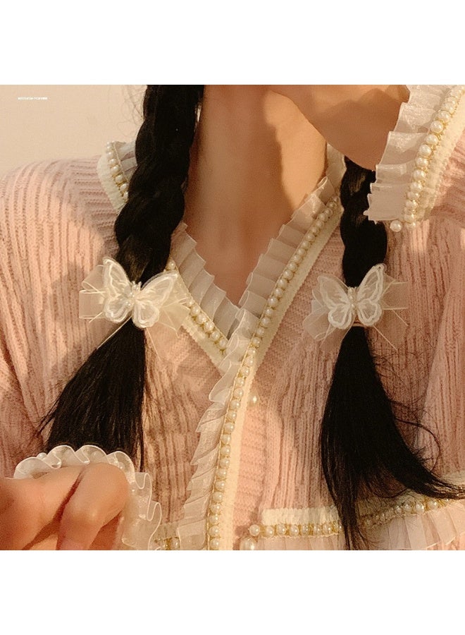 4 Pcs Elegant Butterfly Hair Clips for Women Decorative Hair Accessories for Bridal Beach Party - Image 4