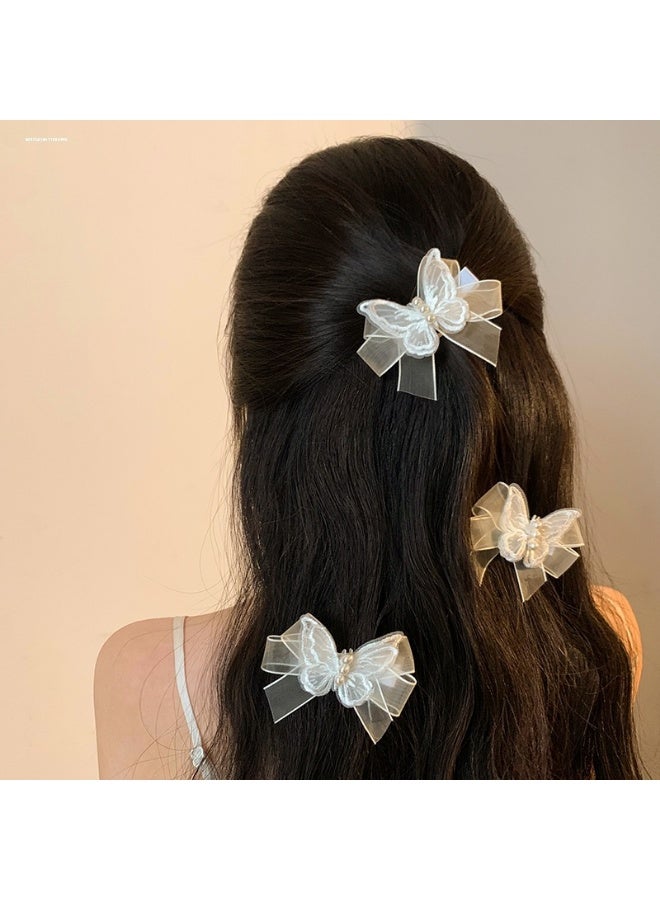 4 Pcs Elegant Butterfly Hair Clips for Women Decorative Hair Accessories for Bridal Beach Party - Image 3