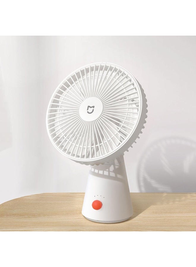MIJIA Original Xiaomi Mijia Portable Desktop & Handheld Fan, 4 Speed Adjustable, 90° Oscillating Fan, 4000mAh Long Lasting Battery, Type-C Rechargeable Quiet Mini Fan for Home Office Travel - Image 1