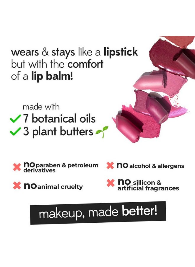 Ruby's Organics Semi-Matte Lipstick For Women, Hydrating And Highly Pigmented, Moisturizing & Non Drying, Lightweight & Long Lasting Formula, Lip Makeup, Paraben-Free, Nude Bare, 3.7G  - Image 2