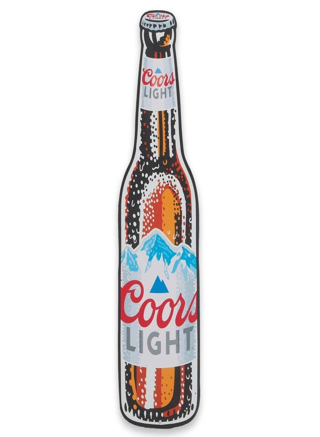 Open Road Brands Molson Coors Light Frosty Bottle Metal Sign - Fun Coors Light Sign for Man Cave, Bar or Game Room - Image 1