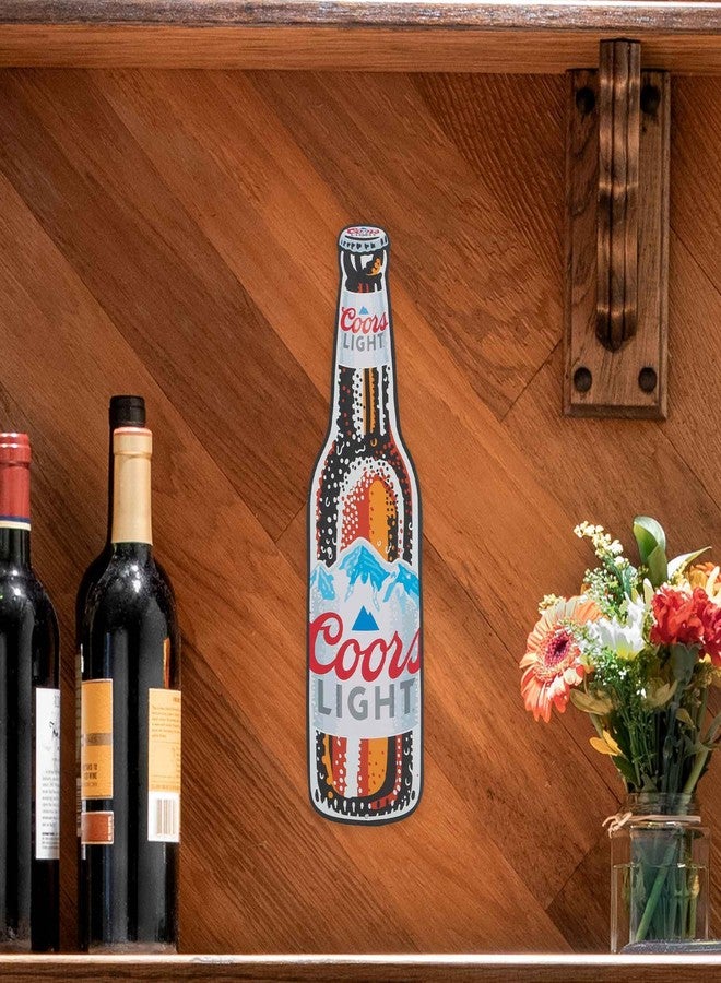 Open Road Brands Molson Coors Light Frosty Bottle Metal Sign - Fun Coors Light Sign for Man Cave, Bar or Game Room - Image 5
