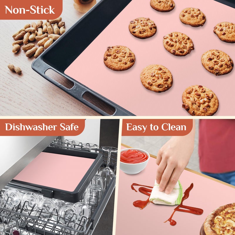 GTJ Silicone Baking Mat, 12 IN x 6 FT Free Cutting Baking Sheet, Non-Stick Reusable Dough & Pastry Mat, Non-Slip Silicone Mat Roll for Air Fryer Liner, Freeze Dryer, Oven Baking Pan, Kitchen Counter - Image 4