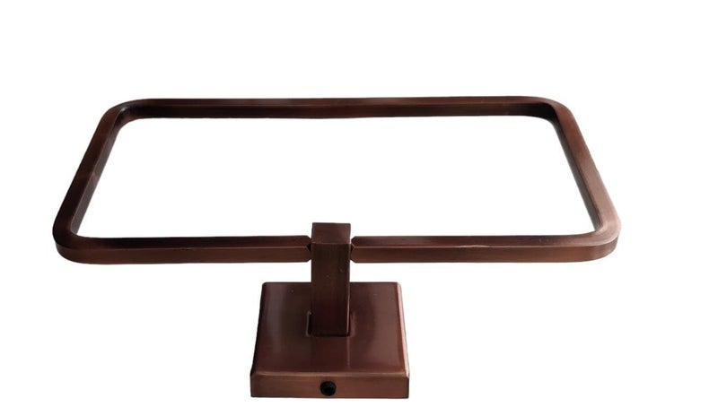 NTCD Antique Copper Towel Ring Square 1  - Image 2