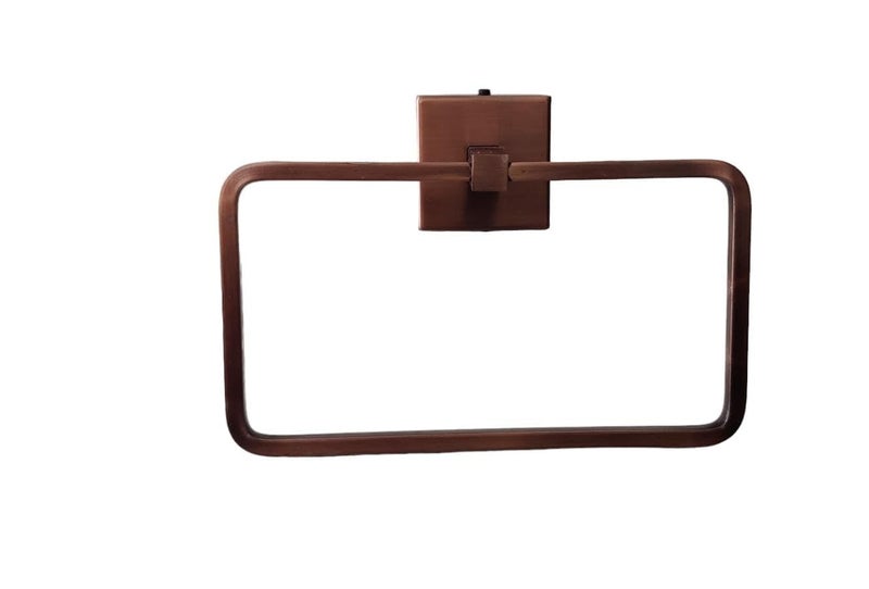 NTCD Antique Copper Towel Ring Square 1  - Image 3