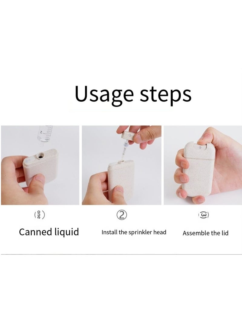Two Piece Set Ultra-Thin Spray Bottle Perfume Sprayer Refillable Empty Alcohol Hand Sanitizer Bottle Travel Portable Card Phone Design 30/20ml Makeup Toner Air Freshener Water Moisturizer  - Image 4