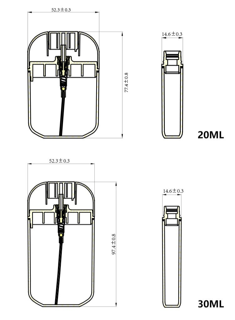 Two Piece Set Ultra-Thin Spray Bottle Perfume Sprayer Refillable Empty Alcohol Hand Sanitizer Bottle Travel Portable Card Phone Design 30/20ml Makeup Toner Air Freshener Water Moisturizer  - Image 3