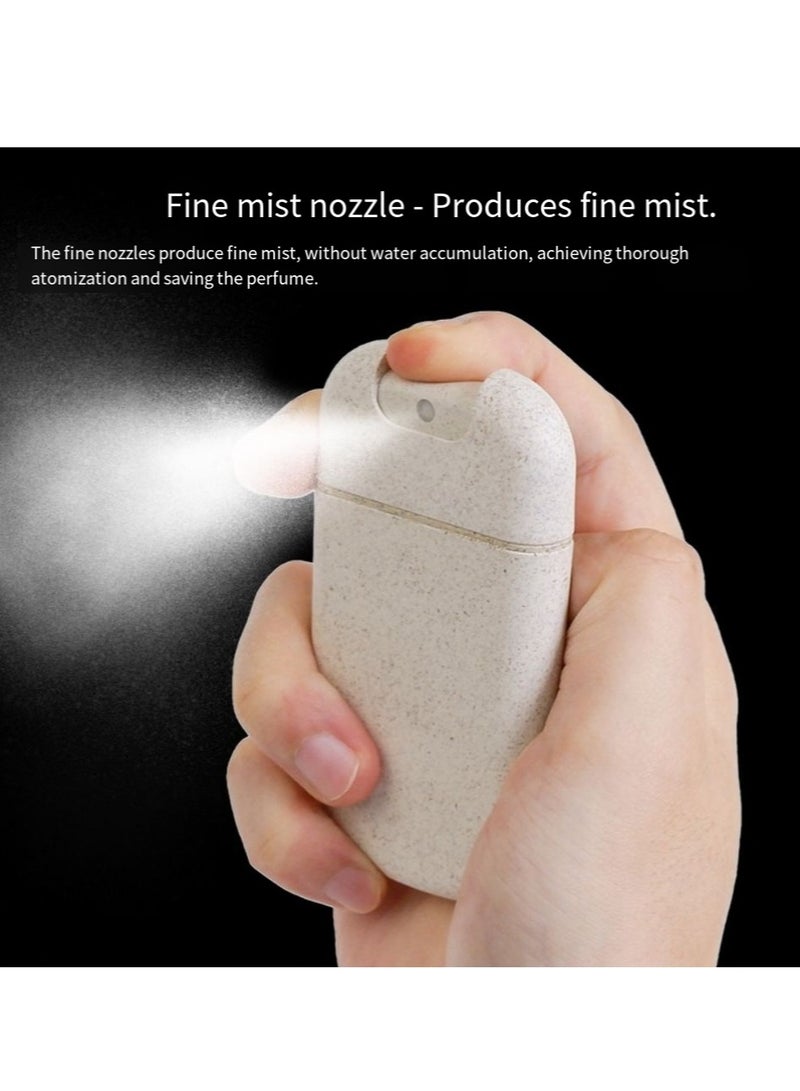 Two Piece Set Ultra-Thin Spray Bottle Perfume Sprayer Refillable Empty Alcohol Hand Sanitizer Bottle Travel Portable Card Phone Design 30/20ml Makeup Toner Air Freshener Water Moisturizer  - Image 5