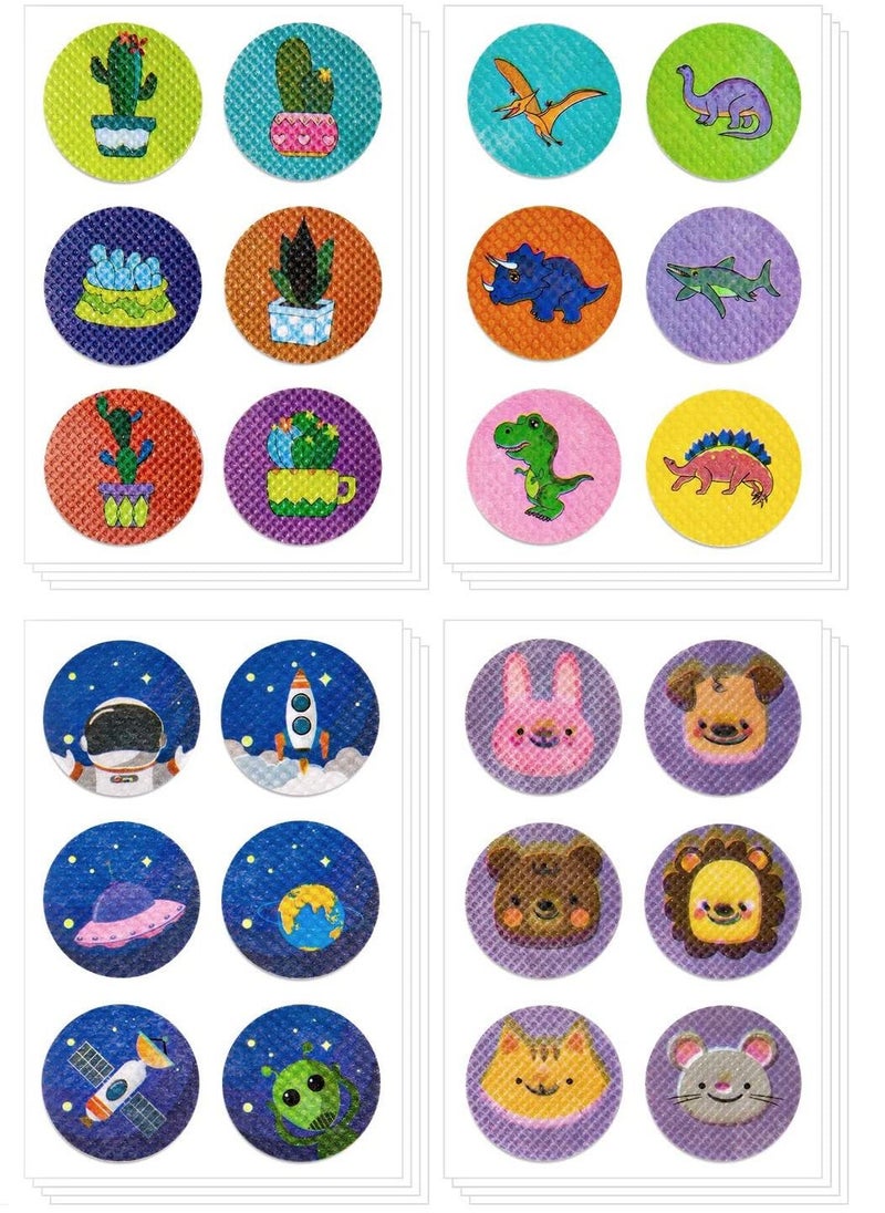 KASTWAVE Mosquito Repellent Sticker Natural Insect Repellent Patches with 24 Patterns to Repel Mosquito, Midge & Insect, Offer 1152 Hours Protection for Outdoors Hiking Camping 144Pcs  - Image 1