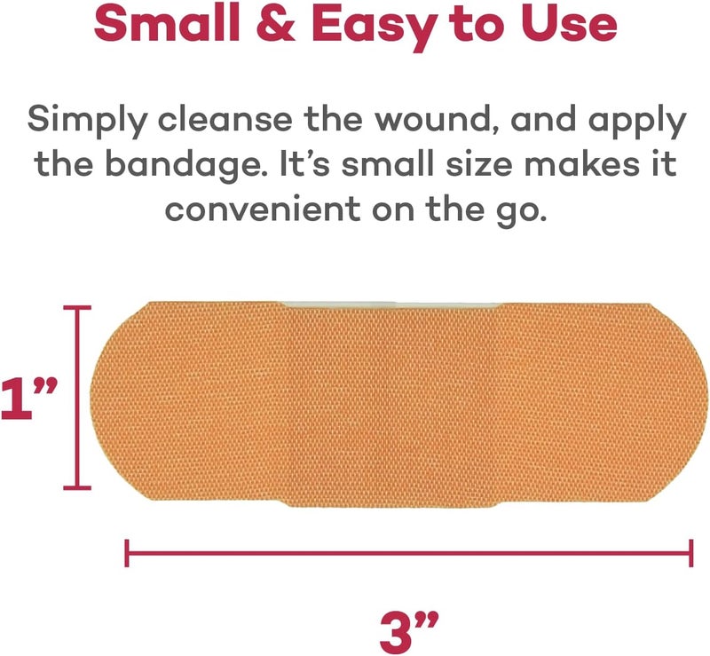 Dealmed Sterile Flexible Fabric Adhesive Bandages 1x3 Inch 100Box Breathable First Aid Strip Pack Soft Stretch Wound Patch for Medical Emergency Kits Clinic - Image 4