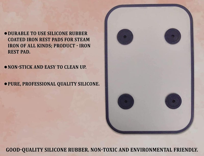 SSS Silicone Iron Rest Pads with Imported Silicone Rubber Coated High Heat Resistant Iron Insulation Pad for All Kinds of Industrial Steam Irons - Image 3