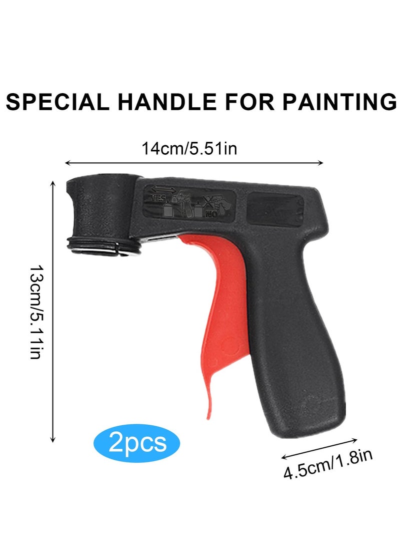 Excefore - Spray Can Trigger Grip Handle, 2 Pcs Spray Can Aerosol Trigger Gun Grip, Instantly Converts Spray Cans into Airbrush, Universal Spray Gun Tool Holder for Paint Sprays Adaptor - Image 1