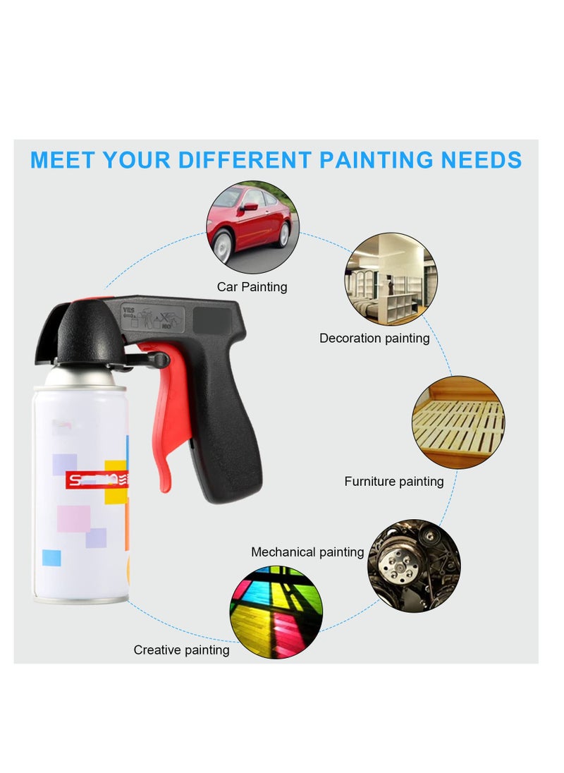 Excefore - Spray Can Trigger Grip Handle, 2 Pcs Spray Can Aerosol Trigger Gun Grip, Instantly Converts Spray Cans into Airbrush, Universal Spray Gun Tool Holder for Paint Sprays Adaptor - Image 1