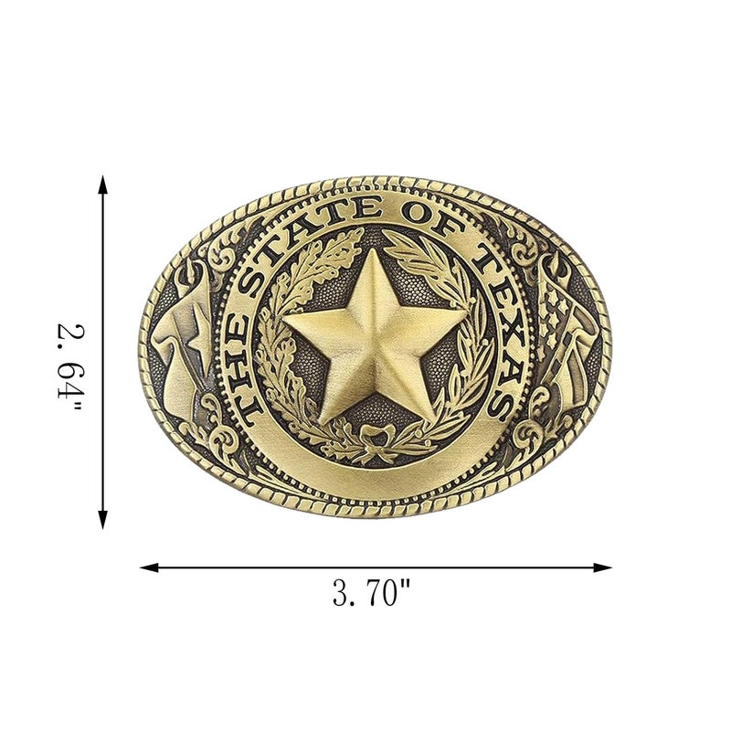 QQA Native American men's novelty belt buckle Birthday party holiday gifts cowboy buckles (belt buckle, 1) - Image 2