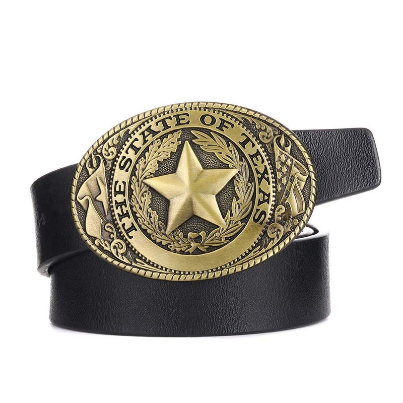 QQA Native American men's novelty belt buckle Birthday party holiday gifts cowboy buckles (belt buckle, 1) - Image 4