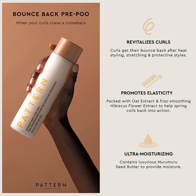 PATTERN Beauty by Tracee Ellis Ross Bounce Back Pre-Poo - A Curl Reviving Pre-Shampoo To Help Redefine The Look Of Limp Curls After Using Hot Tools - Image 4