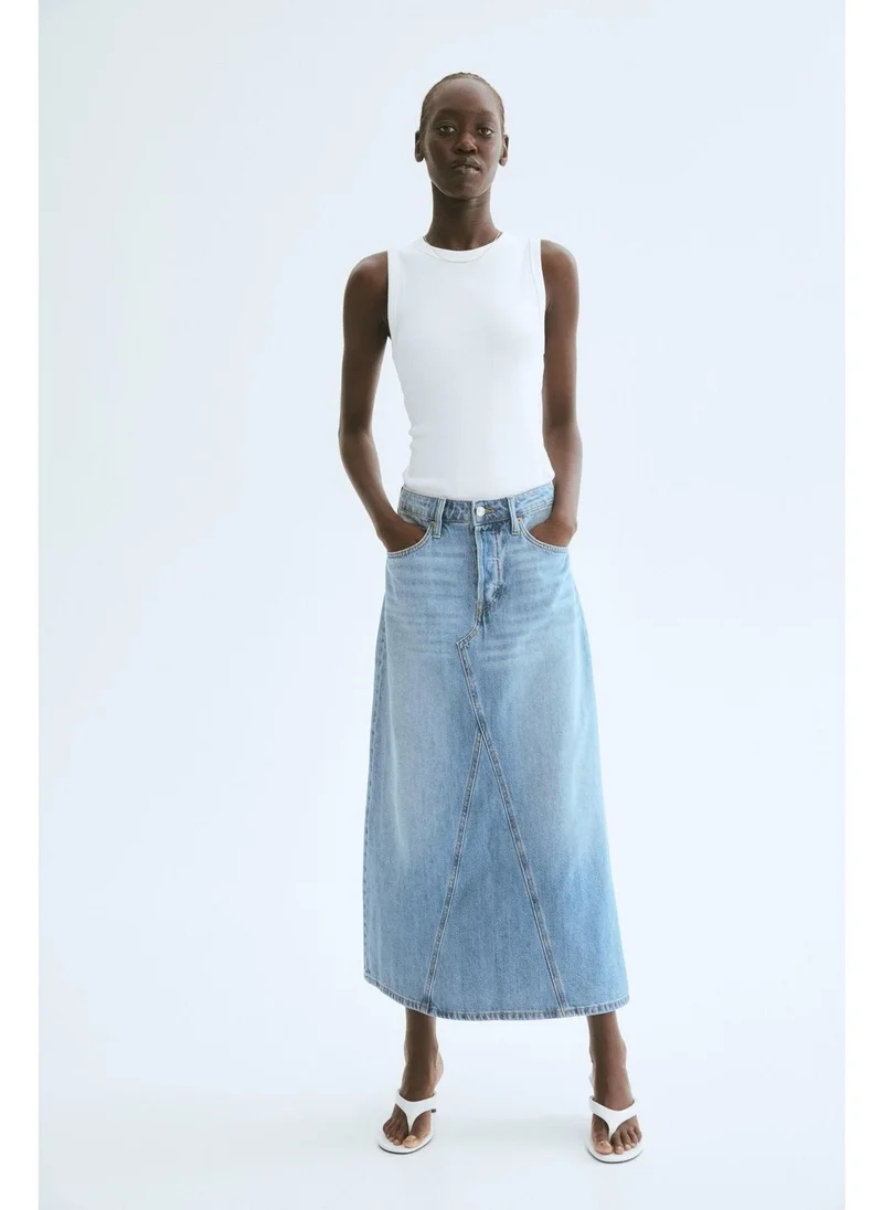 H&M A-line denim skirt