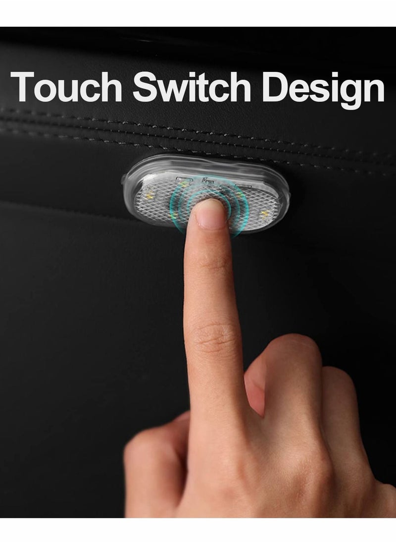 Excefore Car LED Lights Interior Portable Small Incar LED Touch Lights with 6 Bright LED Lamp Beads  - Image 2