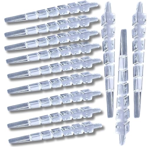 Shark Toolers Tweekers Transparent Shims – Invisible Precision Leveling Wedges for Cabinets, Baseboards, Countertops & Toilets – Professional Finish Carpentry Tool – Interior Home Install – 12 Pack - Image 1