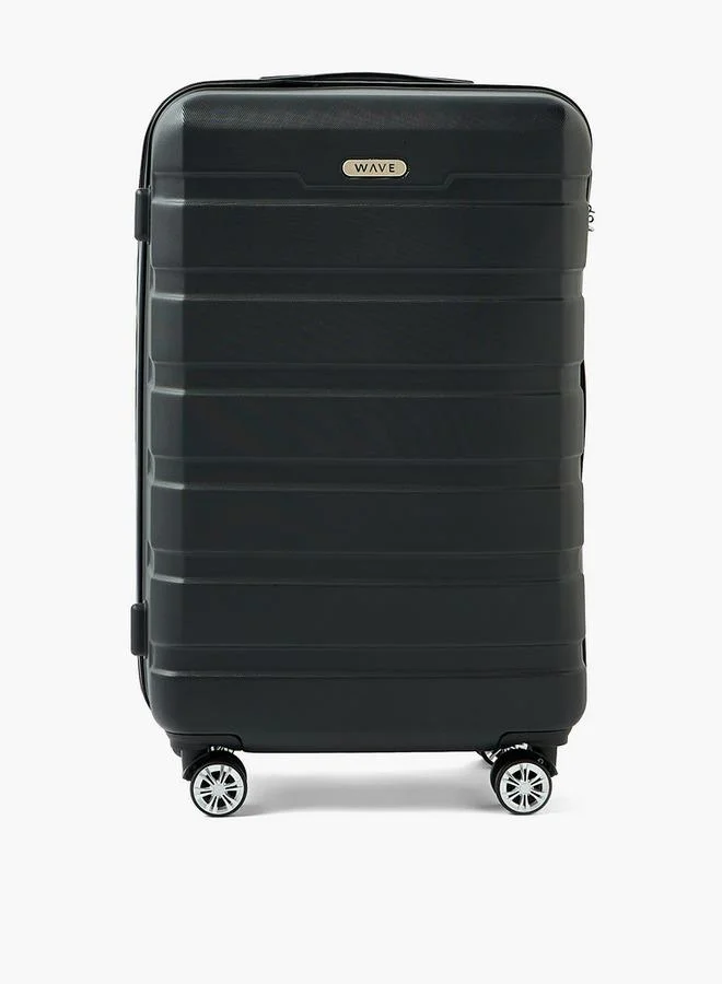 وايف Textured Hardcase Luggage Trolley With Retractable Handle - 24 Inches Check-In Bag