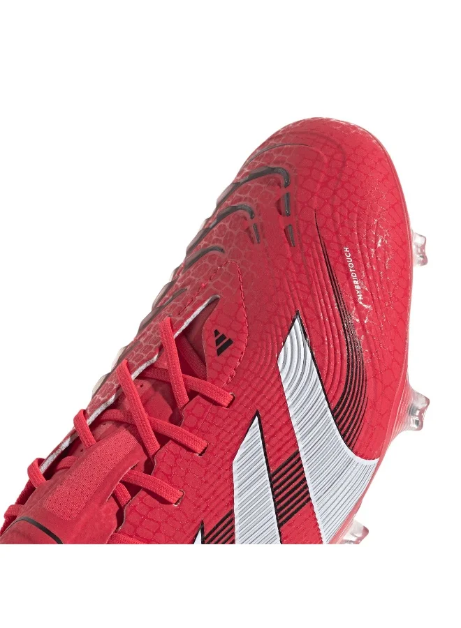 adidas أحذية كرة قدم أديداس بريداتور إليت FG حمراء للجنسين مقاس 6.5